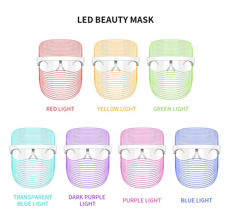 7-Color LED Light Therapy Facial Mask