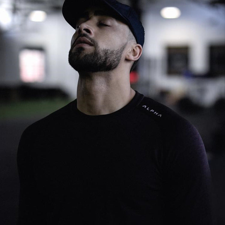 Men’s Long Sleeve Breathable Gym T-Shirt