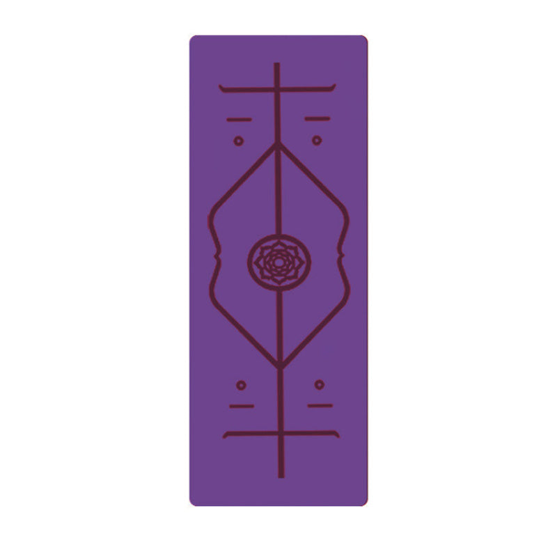 Non-Slip TPE Yoga Mat with Alignment Lines