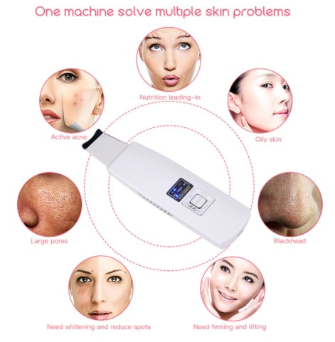 Ultrasonic Skin Scrubber & Facial Cleanser
