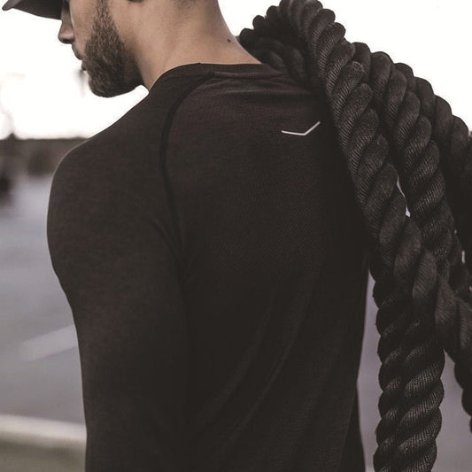 Men’s Long Sleeve Breathable Gym T-Shirt