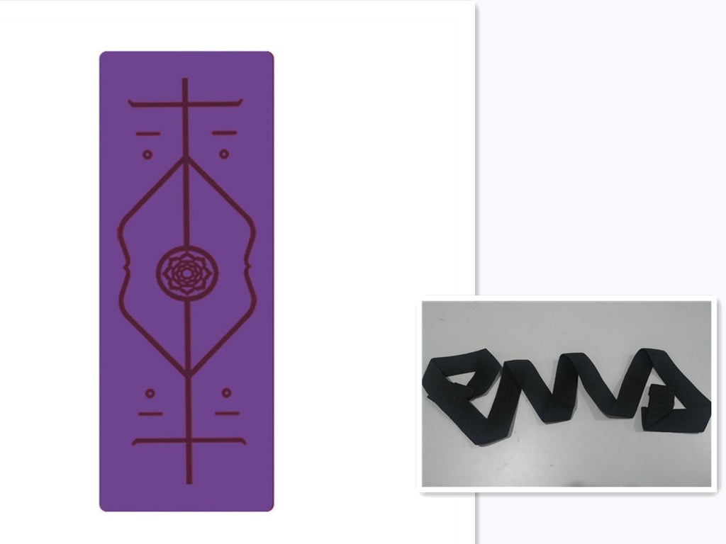 Non-Slip TPE Yoga Mat with Alignment Lines