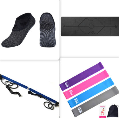 Non-Slip TPE Yoga Mat with Alignment Lines