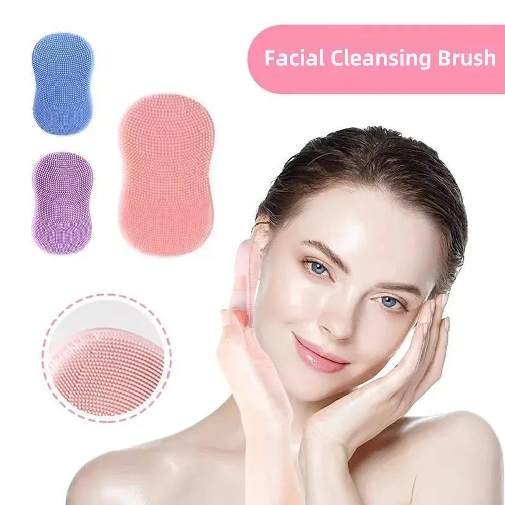 2PCS Silicone Face & Bath Cleansing Brush Set