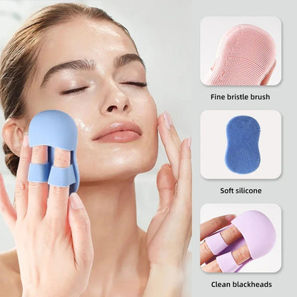 2PCS Silicone Face & Bath Cleansing Brush Set